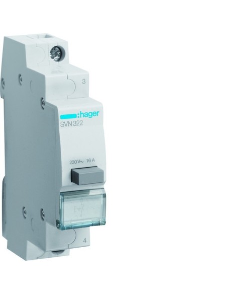 Przełącznik przyciskowy 1NC Ith16A 230VAC SVN322 Hager