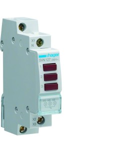 Lampka sygnalizacyjna LED 3x czerwona 230VAC SVN127 Hager
