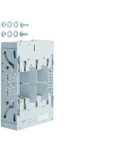 LT podstawa bezpiecznikowa NH1 3x250 A płyta montażowa zaciski śruba M10 LT150U Hager