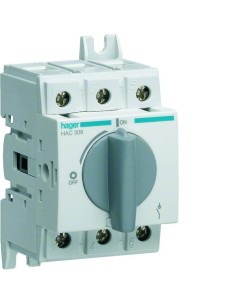 Modułowy rozłącznik izolacyjny obrotowy 3P 63A, rozmiar 2 HAC306 Hager