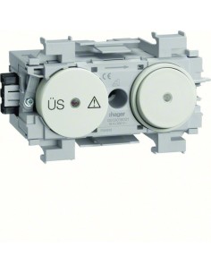 tehalit.WA Gniazdo z ogranicznikiem przeciwprzepięciowym z przełącznikiem WAGO mont kraw krem G003019001 Hager