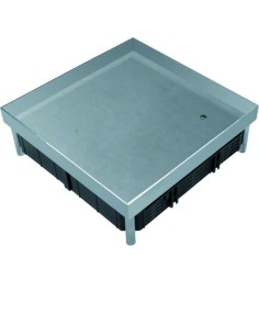 tehalit.VE-EE Pokrywa pełna EKQ06 200x200 gres/płytka 23/28mm stal nierdzewna EKQ0600BL1 Hager