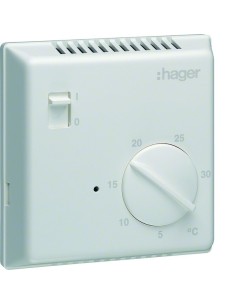 Termostat elektroniczny z wyłącznikiem ręcznym 230V 1P 8A EK003 Hager