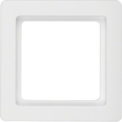 Berker Q1 ramka 1-krotna biała aksamit Hager 10116089 - hurtownia elektryczna Amper.pl