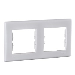 Sedna Ramka 2-krotna pozioma IP44 biały SDN5810321