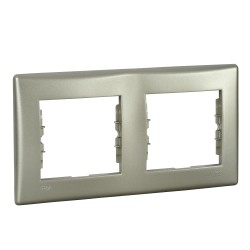 Sedna Ramka 2-krotna pozioma IP44 satyna SDN5810368