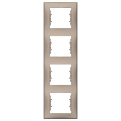 Sedna Ramka 4-krotna pionowa satyna SDN5802068