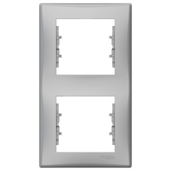 Sedna Ramka 2-krotna pionowa aluminium SDN5801160