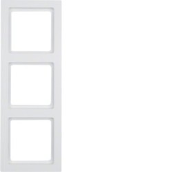 Berker Q3 ramka 3-krotna biała aksamit Hager 10136099 - hurtownia elektryczna Amper.pl