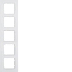 Berker B7 ramka 5-krotna biała matowa Hager 10156919 - hurtownia elektryczna Amper.pl