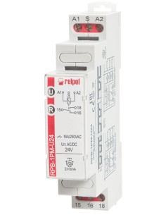 Przekaźnik bistabilny z pamięcią 1P 16A 24 V AC/DC RPB-1PM-U24