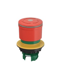 Miniaturowy przycisk bezpieczeństwa 30mm do otworu 30mm pierścień podświetlany odblokowanie przez przekręcenie M30-PVLT30