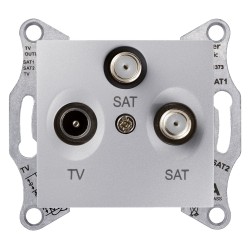 Sedna Gniazdo TV/SAT/SAT końcowe (1dB) aluminium SDN3502160