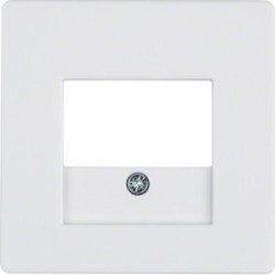 Berker Q1 element centralny do gniazda TAE i głośnikowego biały aksamit Hager 10336089 - hurtownia elektryczna Amper.pl
