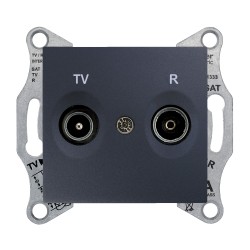 Sedna Gniazdo R/TV końcowe (1dB) grafit SDN3301670