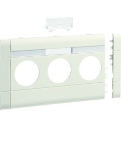 tehalit.WA Maskownica 3-krotna z polem opisowym ABS bezhalogenowy 120mm krem GB120319001 Hager 2