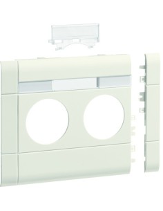 tehalit.WA Maskownica 2-krotna z polem opisowym ABS bezhalogenowy 120mm krem GB120219001 Hager 2