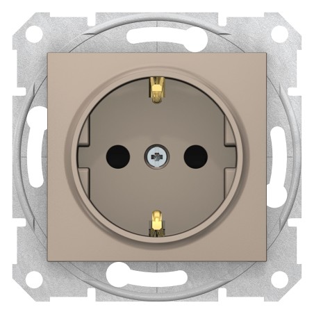 Sedna Gniazdo pojedyncze Schuko satyna SDN3000168