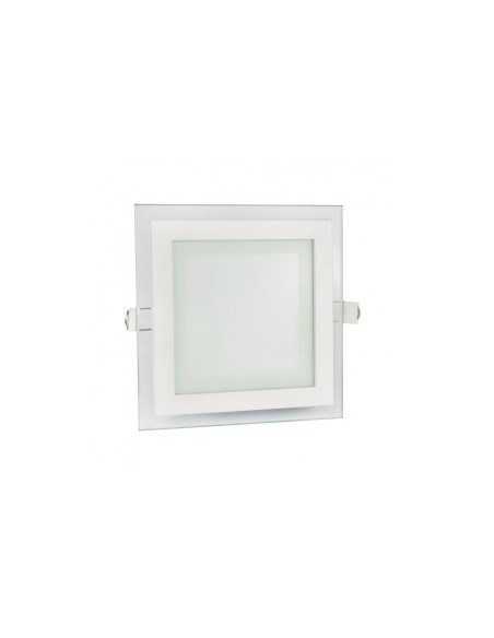 FIALE ECO LED SQUARE 230V 6W IP20 CW SUFITOWE oczko szklane 330lm biała zimna