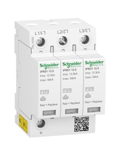 Ogranicznik przepięć iPRD1 12.5R-T12-3 3-biegunowy T1+T2  B+C 12,5kA ze stykiem A9L16382