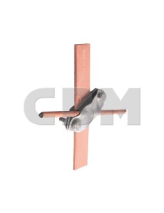 Uchwyt skośny przew./przew., stal nierdz.,M8