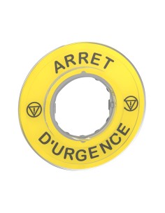 Etykieta wyłącznika bezpieczeństwa /ARRET D URGENCE/ ZBY9120