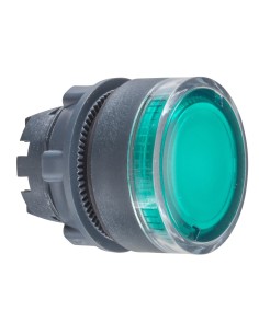 Napęd podświetlany przycisku żar. neon LED kryty zielony ZB5AW33