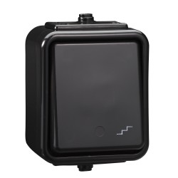 Cedar - Łącznik schodowy IP44 czarny WNT600C05