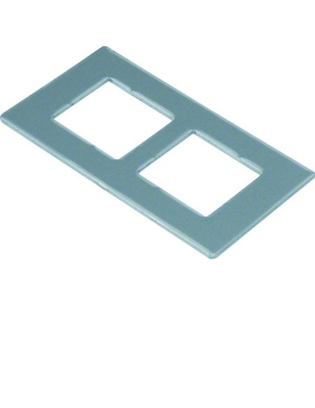 tehalit.GB-EG Płytka montażowa GTVD2/300 2xRJ45 21,7x22,4 aluminium GTVDM072 Hager