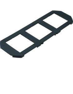 tehalit.GB-EG Ramka 48x48mm 3-krotna do GBVR400 PA czarny GBMBV03T3 Hager 2