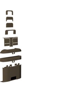 tehalit.ateha Rozgałęźnik do kanału 12x50, 3D, brązowy ATA125088014 Hager 2