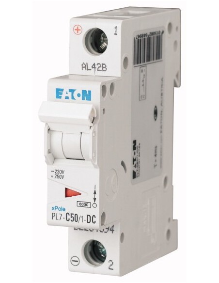 Wyłącznik nadprądowy 1P C 50A 10kA DC PL7-C50/1-DC 264894