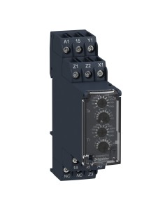 Przekaźnik czasowy z opóźnieniem zakres 0.05s…300h, 24…240V AC/DC, 1 styk C/O RE22R1AKMR