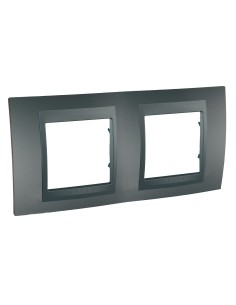 Unica Ramka podwójna pozioma grafit MGU6.004.12