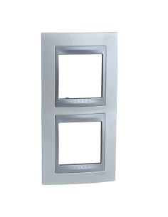 Unica Ramka podwójna pionowa top white MGU66.004V.092