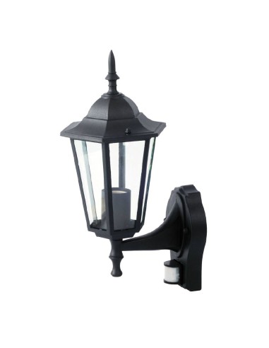 Lampa Ogrodowa VT-751 WALL LAMP WITH SENSOR-MATT BLACK 7070