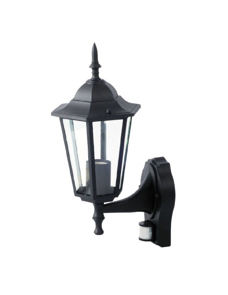 Lampa Ogrodowa VT-751 WALL LAMP WITH SENSOR-MATT BLACK 7070