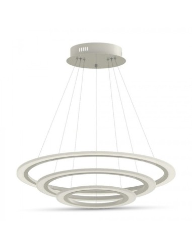 Lampa Wisząca VT-70-3D Soft Light Chandelier Slim 3 pierścienie Ściemnianie 70W 3000K 5250lm IP20 3904