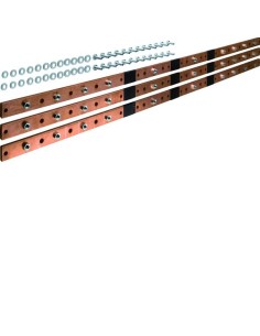 univers Szyna pozioma Cu do rozł. listwowych NH1/2/3 6-pol. 40x10mm (3 szt) UM10M Hager 2