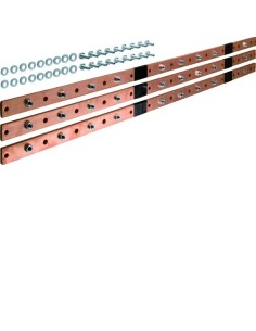 univers Szyna pozioma Cu do rozł. listwowych NH1/2/3 5-pol. 40x10mm (3 szt) UM09M Hager 2