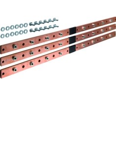 univers Szyna pozioma Cu do rozł. listwowych NH1/2/3 4-pol. 40x10mm (3 szt) UM08K Hager 2