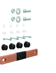 univers Łącznik szyn zbiorczych 30x5/10mm 1-pol. 60mm UM05F Hager 2