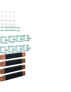 univers Łącznik szyn zbiorczych 20x5/10mm 4-pol. 60mm UM05C Hager 2