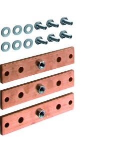 univers Szyna pozioma Cu do rozł. listwowych NH1/2/3 1-pol. 40x10mm (3 szt) UM01K Hager 2