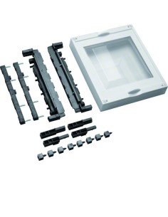 univers N Blok dla szyn zbiorczych poz. 60mm 1xNH00 z przez. szybą 300x250mm UE21E4 Hager 2