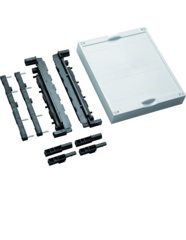 univers N Blok dla szyn zbiorczych poz. 12/20/30x5/10mm 60mm 4-pol. 300x250mm UE21E0 Hager