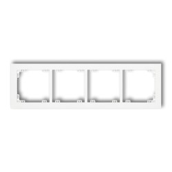 Deco ramka 4-krotna biala - Karlik - hurtownia elektryczna Amper.pl