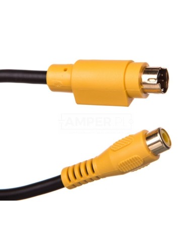 Przewód adapter miniDIN 4pin (S-Video) - RCA 0,2m 60845