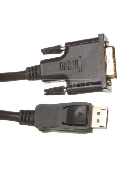 Kabel adapter DisplayPort 1.2 / DVI-D 3m czarny 51962