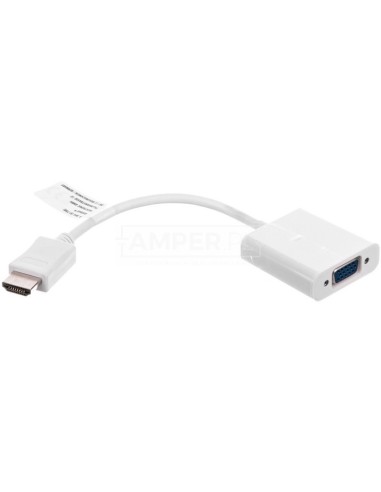 Adapter HDMI - VGA jack 3,5mm stereo 0,1m 51758